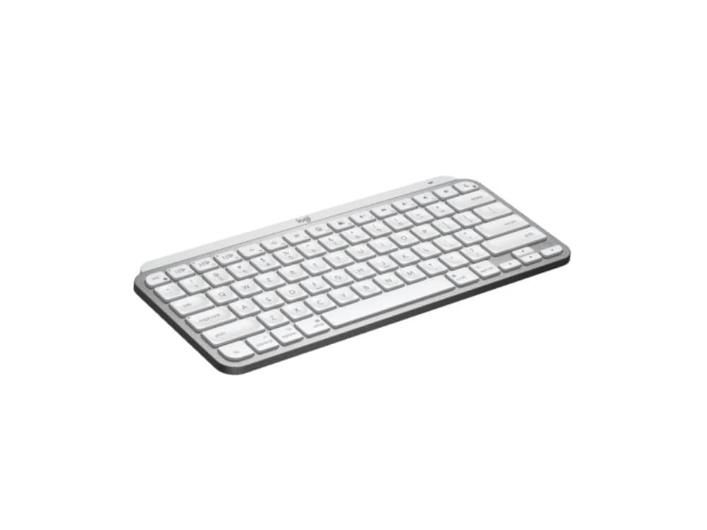 Logitech MX Keys Mini for Mac Minimalist Wireless Illuminated Keyboard with Free Adobe Subscription, Compact, Bluetooth, Backlit Keys, USB-C, Tactile Typing, Metal Build-Pale Grey MX Keys Mini White Mac - Image 4