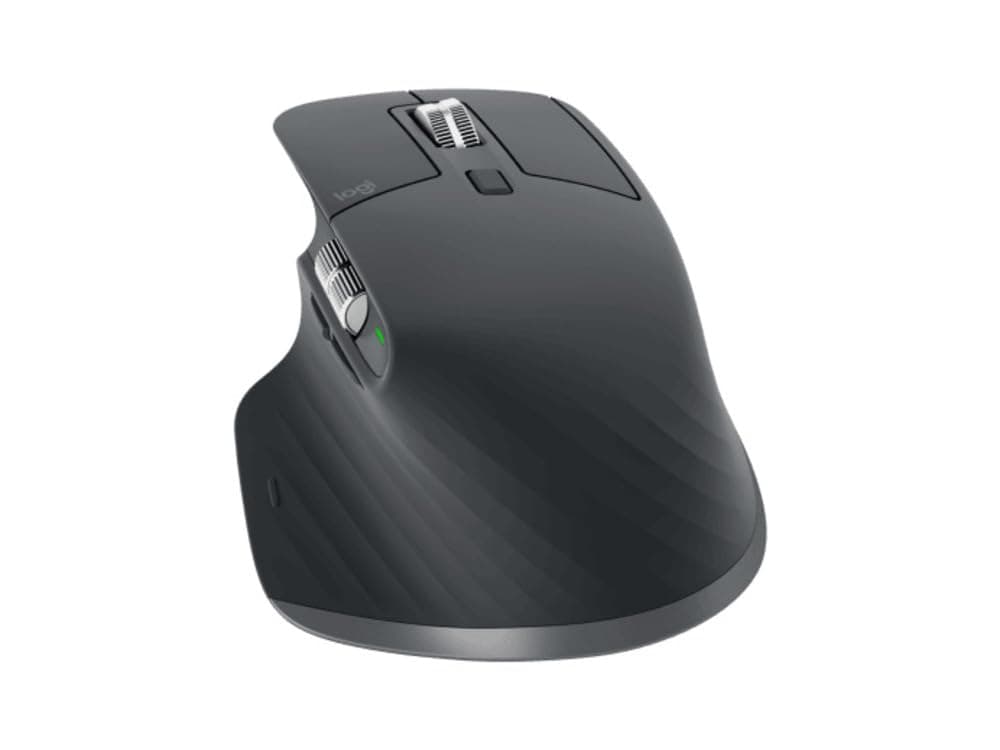 Logitech MX Master 3s Ergonomic Optical Mouse 8K DPI, Track on Glass, Quiet Clicks, Ultra-Fast Scroll (2.4GHz Wireless, Bluetooth, Graphite) - Image 4