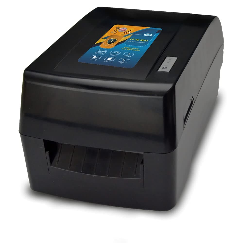 TVS ELECTRONICS LP 46 Neo Label and Barcode Printer|Print Speed 6 Inches Per Second|high Ribbon Capacity of 300 Meters|Compact Design|resulution of 203 dpi|high legible Printing - Image 1