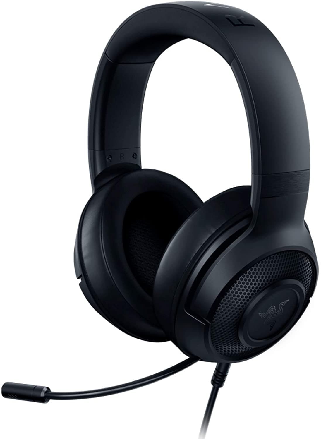 Razer Kraken X Lite Ultralight Wired Gaming Over Ear Headset: 7.1 Surround Sound Capable - Lightweight Frame - Bendable Cardioid Microphone - for PC, Xbox, PS4, Nintendo Switch - Classic Black - Image 1