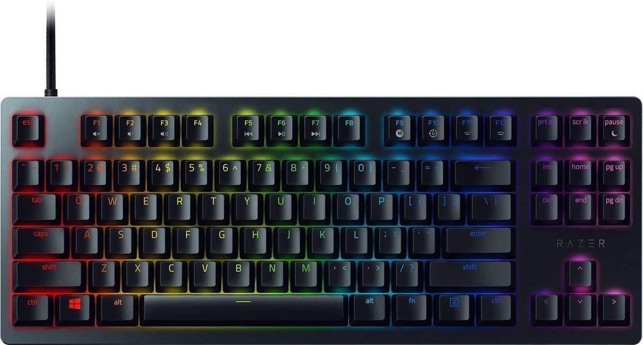 Razer Huntsman Mini Clicky Optical Purple Switch USB-C Gaming Keyboard I RGB Customizable backlighting - RZ03-03390100-R3M1 (Black) clicky purple switch - Optical Huntsman Mini Black - Image 1