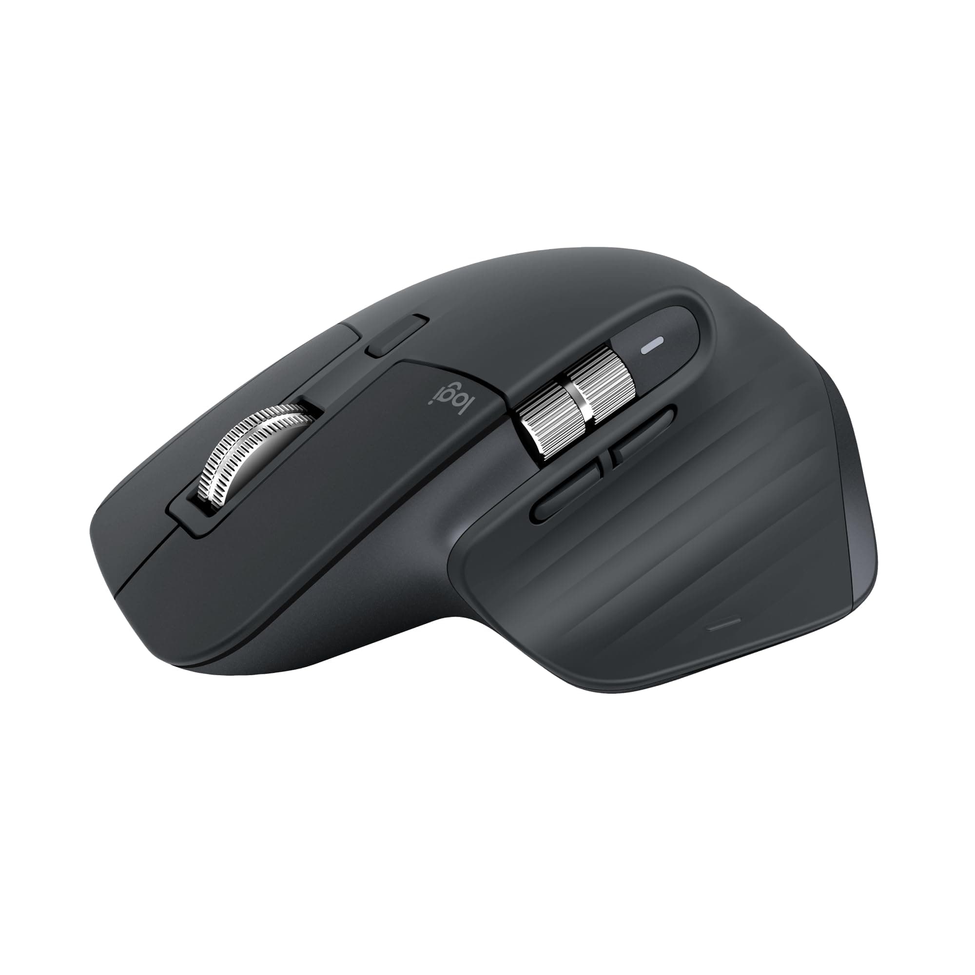 Logitech MX Master 3s Ergonomic Optical Mouse 8K DPI, Track on Glass, Quiet Clicks, Ultra-Fast Scroll (2.4GHz Wireless, Bluetooth, Graphite) - Image 1