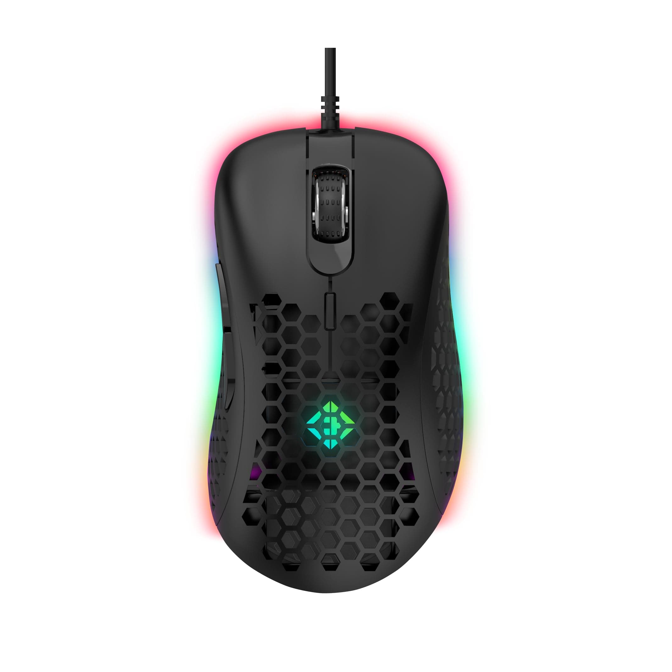 Cosmic Byte Spectrum RGB Wired Gaming Mouse, 66grams, 12800DPI, 1000Hz Polling, 10M Switches, Software Support (Black) - Image 1