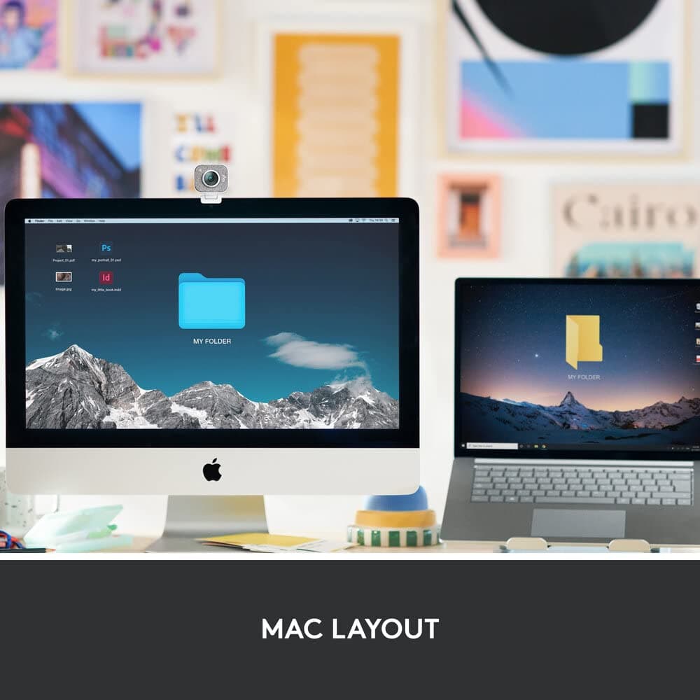 Logitech MX Keys Mini for Mac Minimalist Wireless Illuminated Keyboard with Free Adobe Subscription, Compact, Bluetooth, Backlit Keys, USB-C, Tactile Typing, Metal Build-Pale Grey MX Keys Mini White Mac - Image 2