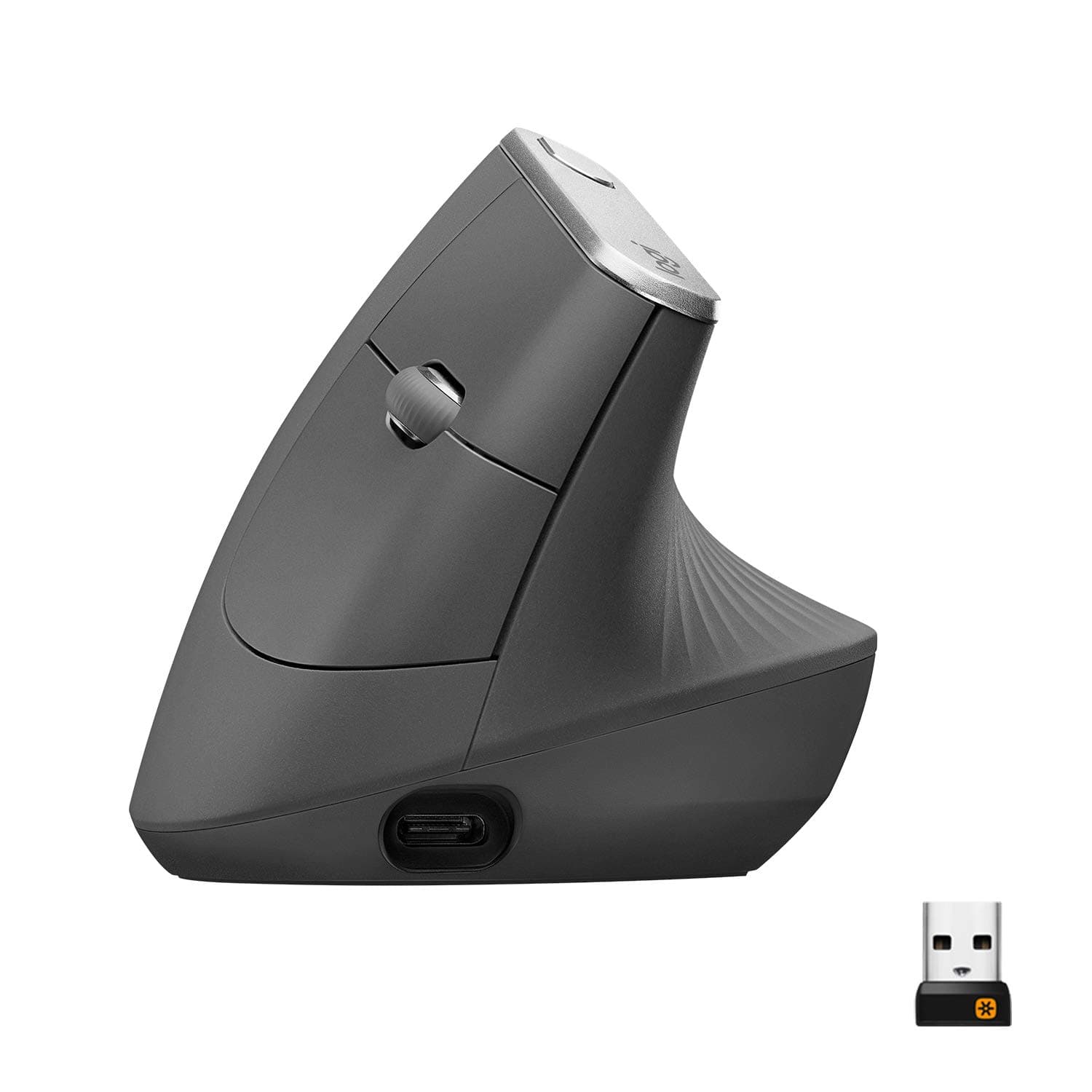 Logitech MX Vertical Wireless Mouse with Free Adobe Subscription, Ergonomic Design Reduces Muscle Strain, Move Content Between 3 Windows and Apple Computers, Rechargeable, - Image 1