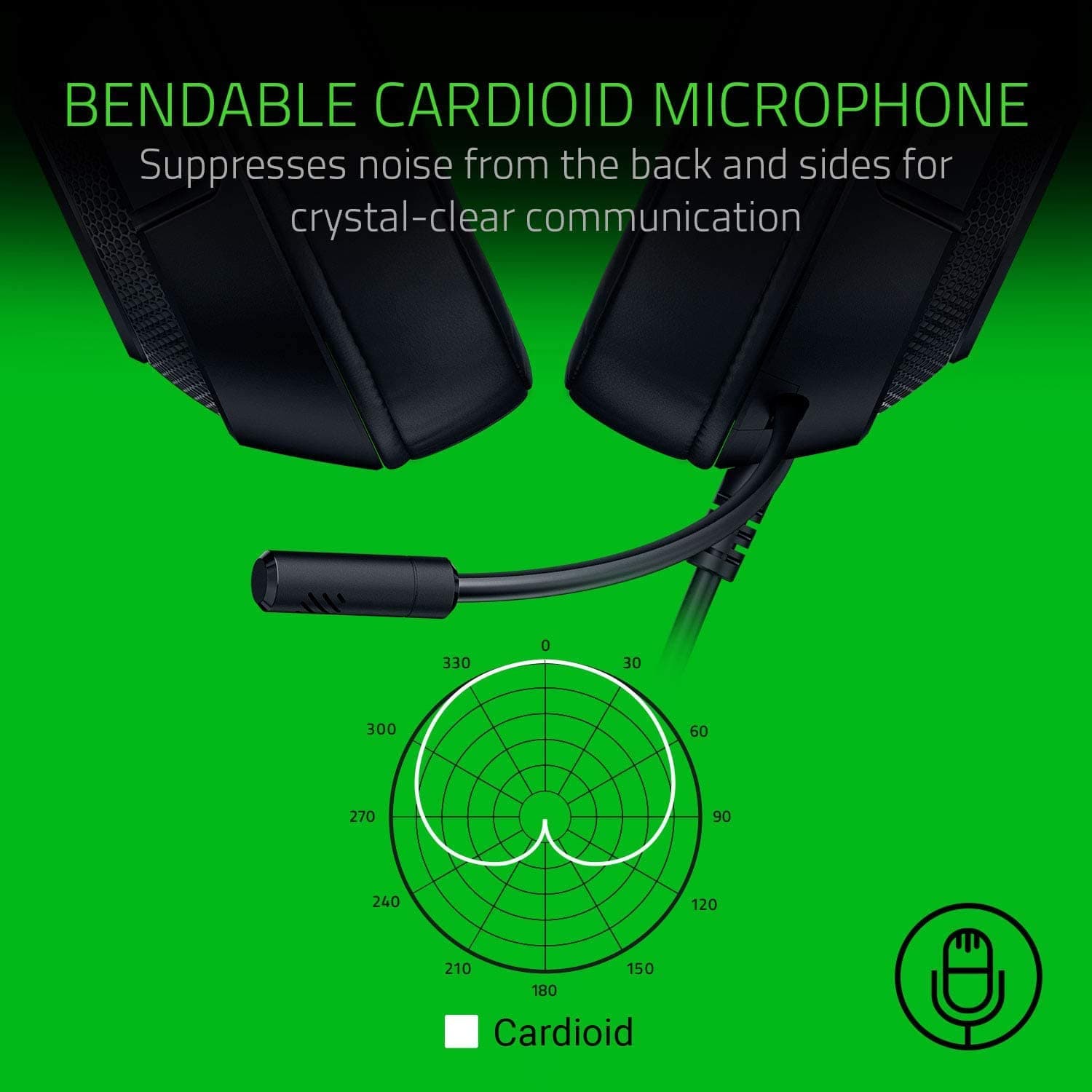 Razer Kraken X Lite Ultralight Wired Gaming Over Ear Headset: 7.1 Surround Sound Capable - Lightweight Frame - Bendable Cardioid Microphone - for PC, Xbox, PS4, Nintendo Switch - Classic Black - Image 5