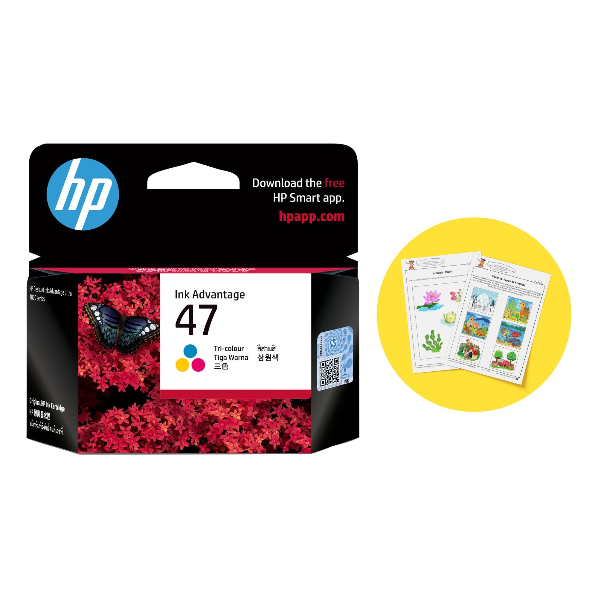 HP 47 Tri-Color Original Cartridge - Image 1