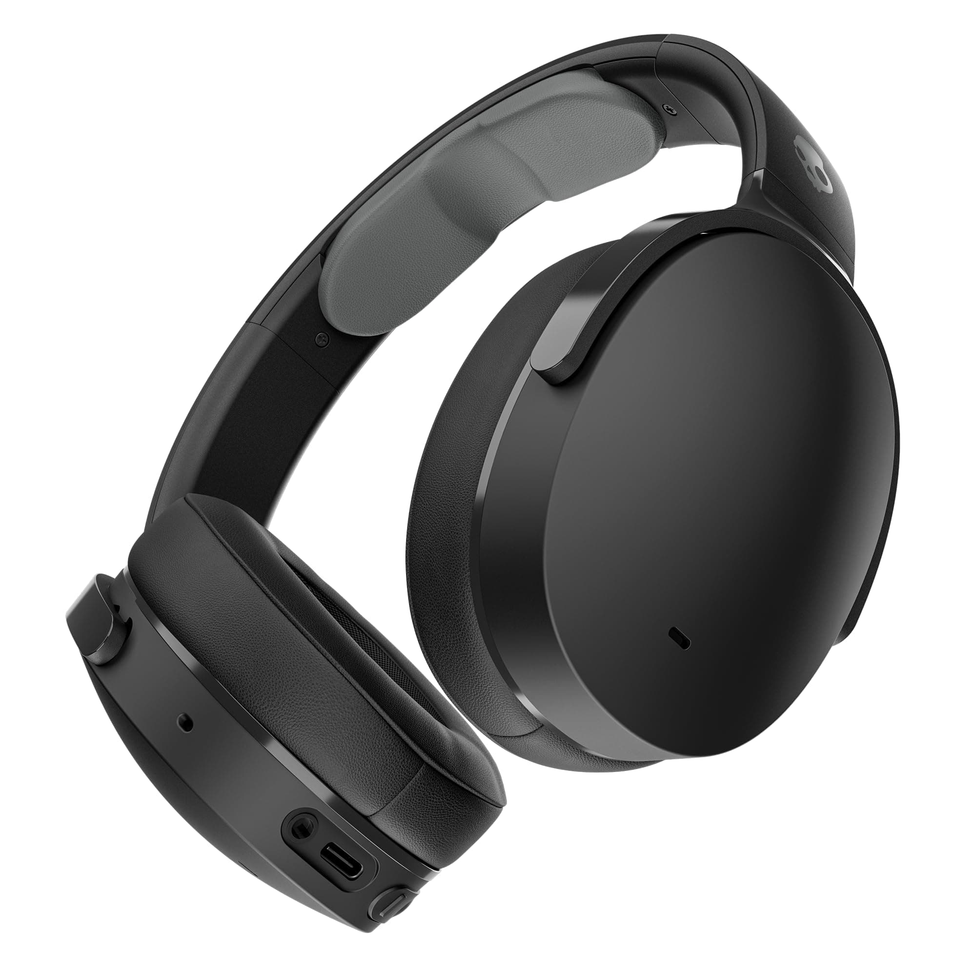 Skullcandy Hesh ANC Wireless Bluetooth Over-Ear Headphones with Mic, 100 dB Active Noise Cancellation, 40mm Drivers, 22Hr Battery + Rapid Charge, Foldable Noise Cancelling Headphones – Black - Image 1