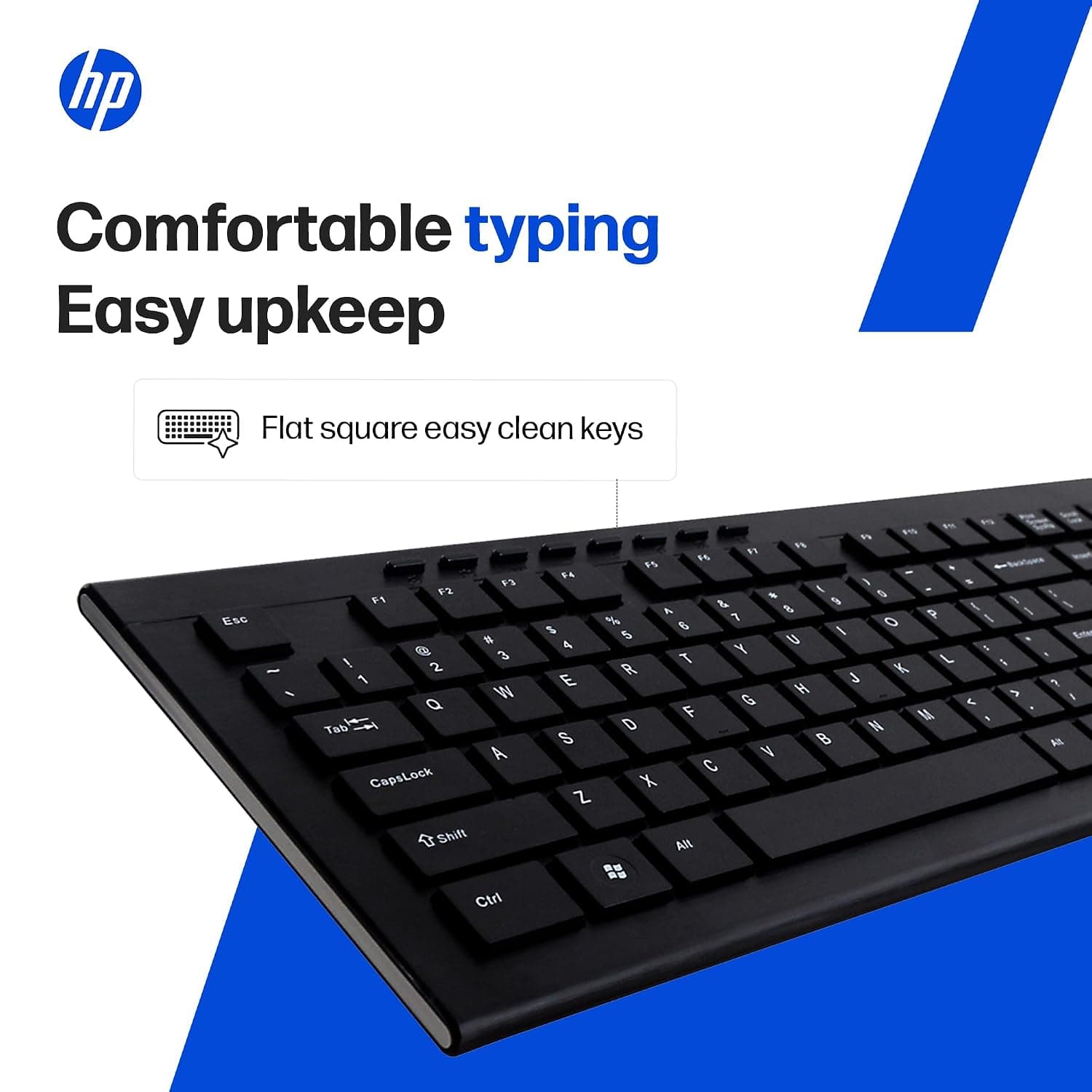 HP USB Wireless Spill Resistance Keyboard and Mouse Combo with 10m Working Range 2.4G Wireless Technology / 3 Years Warranty (4SC12PA), Black - Image 2