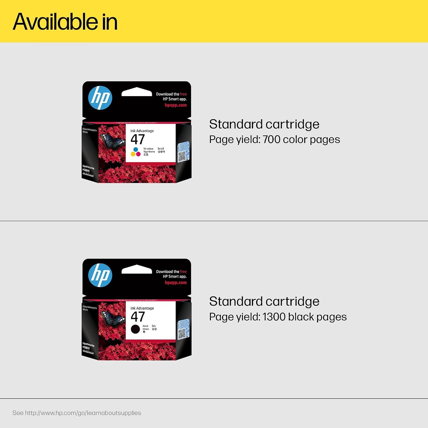 HP 47 Tri-Color Original Cartridge - Image 3