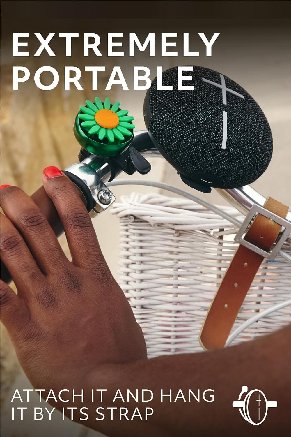 ULTIMATE EARS MINIROLL Ultra-Portable Waterproof Bluetooth Speaker, Big Bass, IP67 Dustproof, 40 m (131 ft) Range - Gentle Black - Image 2