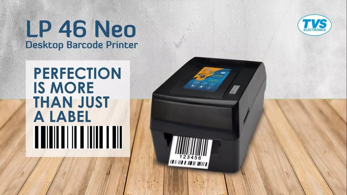 TVS ELECTRONICS LP 46 Neo Label and Barcode Printer|Print Speed 6 Inches Per Second|high Ribbon Capacity of 300 Meters|Compact Design|resulution of 203 dpi|high legible Printing - Image 3