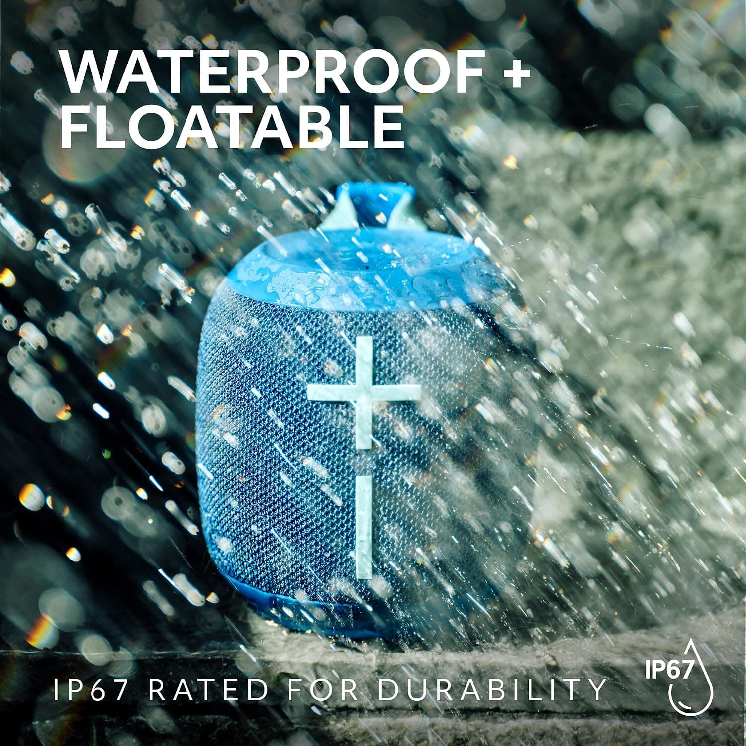 Ultimate Ears WONDERBOOM 4 Portable Waterproof Bluetooth Speaker with Big Bass and 360-Degree Sound, Dustproof Floating Speaker with 40 m (131ft) Range - Active Black Ultimate Ears WB 4- Black - Image 8