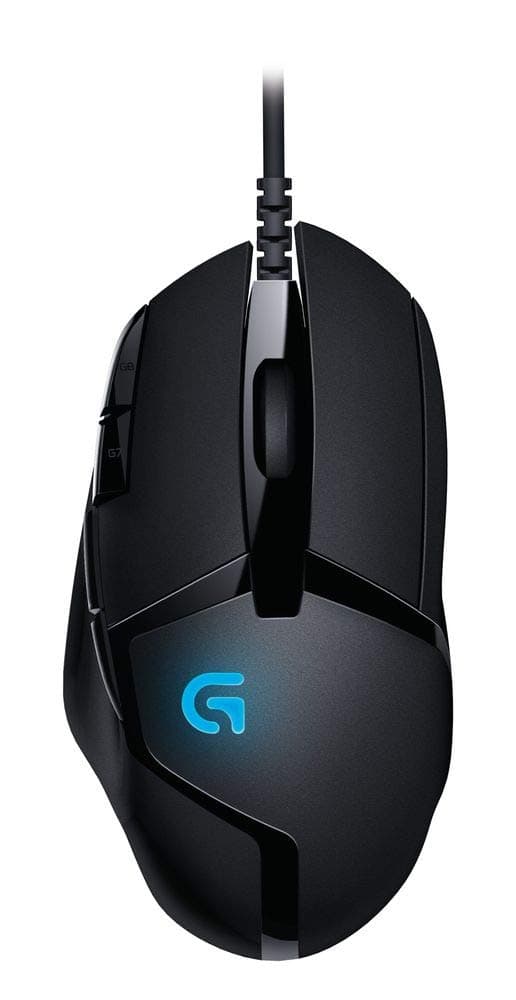 Logitech G402 Hyperion Fury USB Wired Gaming Mouse, 4,000 DPI, Lightweight, 8 Programmable Buttons, Compatible for PC/Mac - Black - Image 1