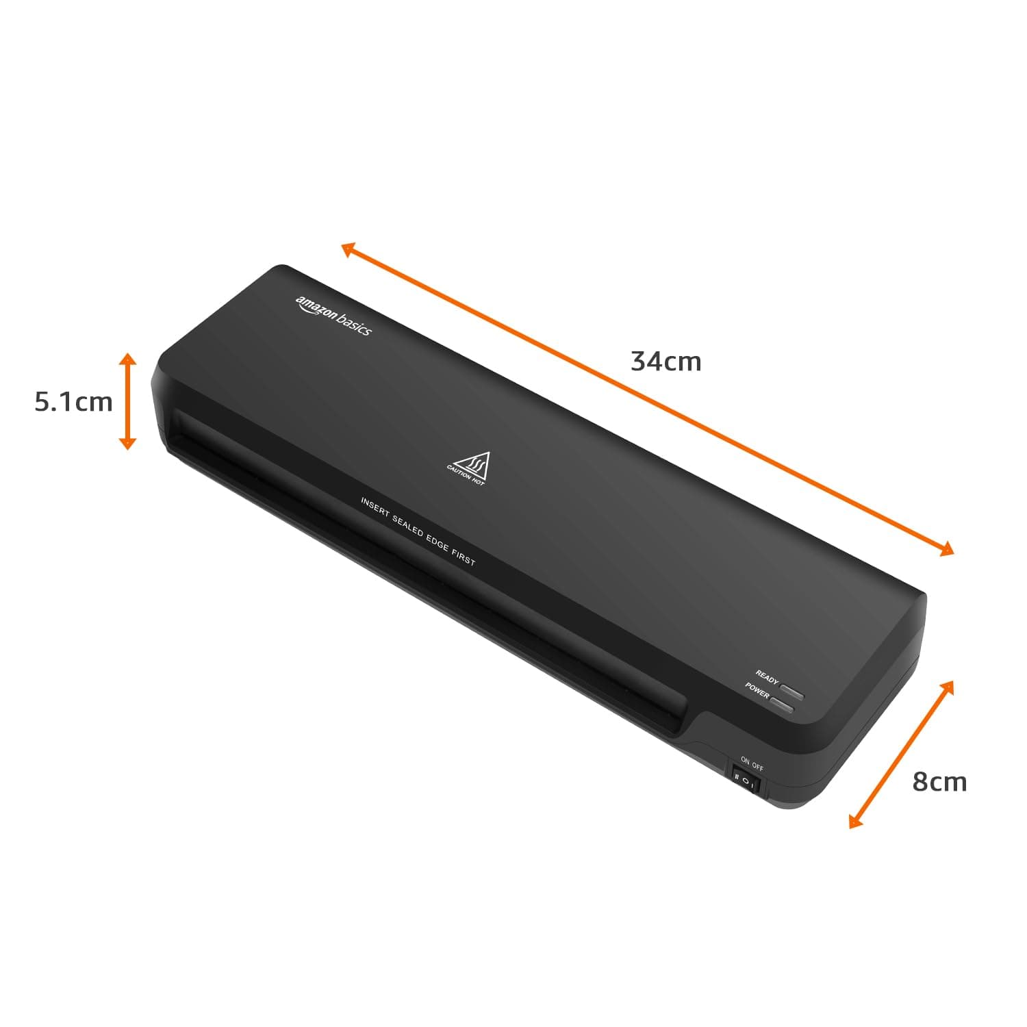 Amazon Basics Hot A4 Thermal Laminating Machine/Laminator A401 | Quick 5-Min Warm-Up | Push Button Pause | Durable Thermostats (100 Cycles) | 26.72 cm/min Speed | for Photos, IDs, Documents (Black) - Image 7