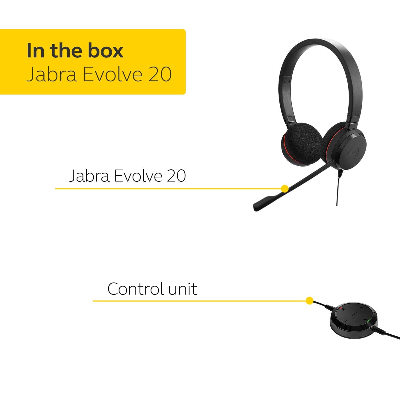 Jabra Evolve 20 Ms Stereo in Ear, Wired, Black, Pack of 1 MS 1 - Image 6
