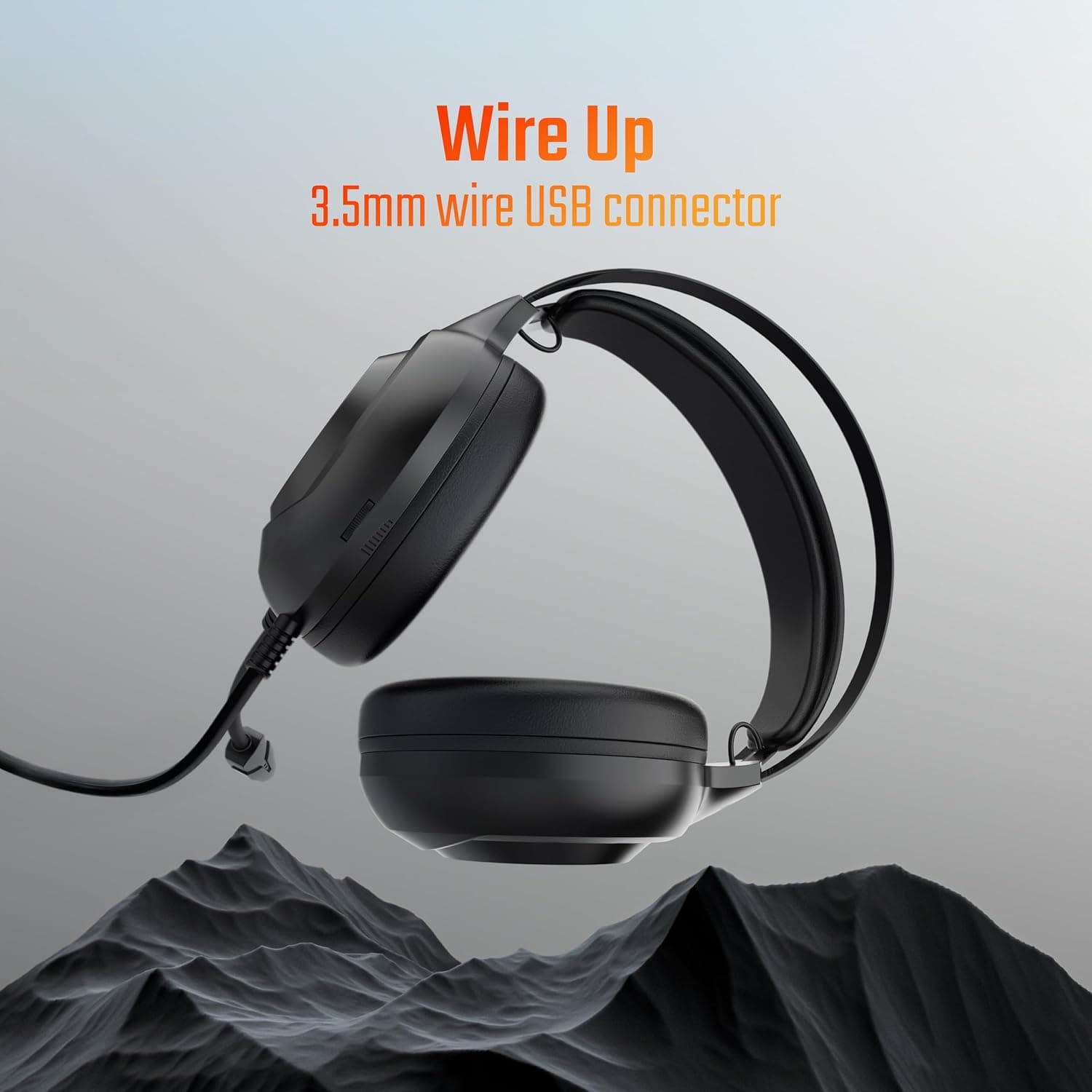 acer Nitro Wired Gaming Headset | 50mm Drivers | 3.5mm Audio + USB RGB Lighting | Omnidirectional Mic with LED | Flexible Dual Headband | 20Hz–20kHz | Strong Build | Windows, Android, iOS Compatible - Image 6