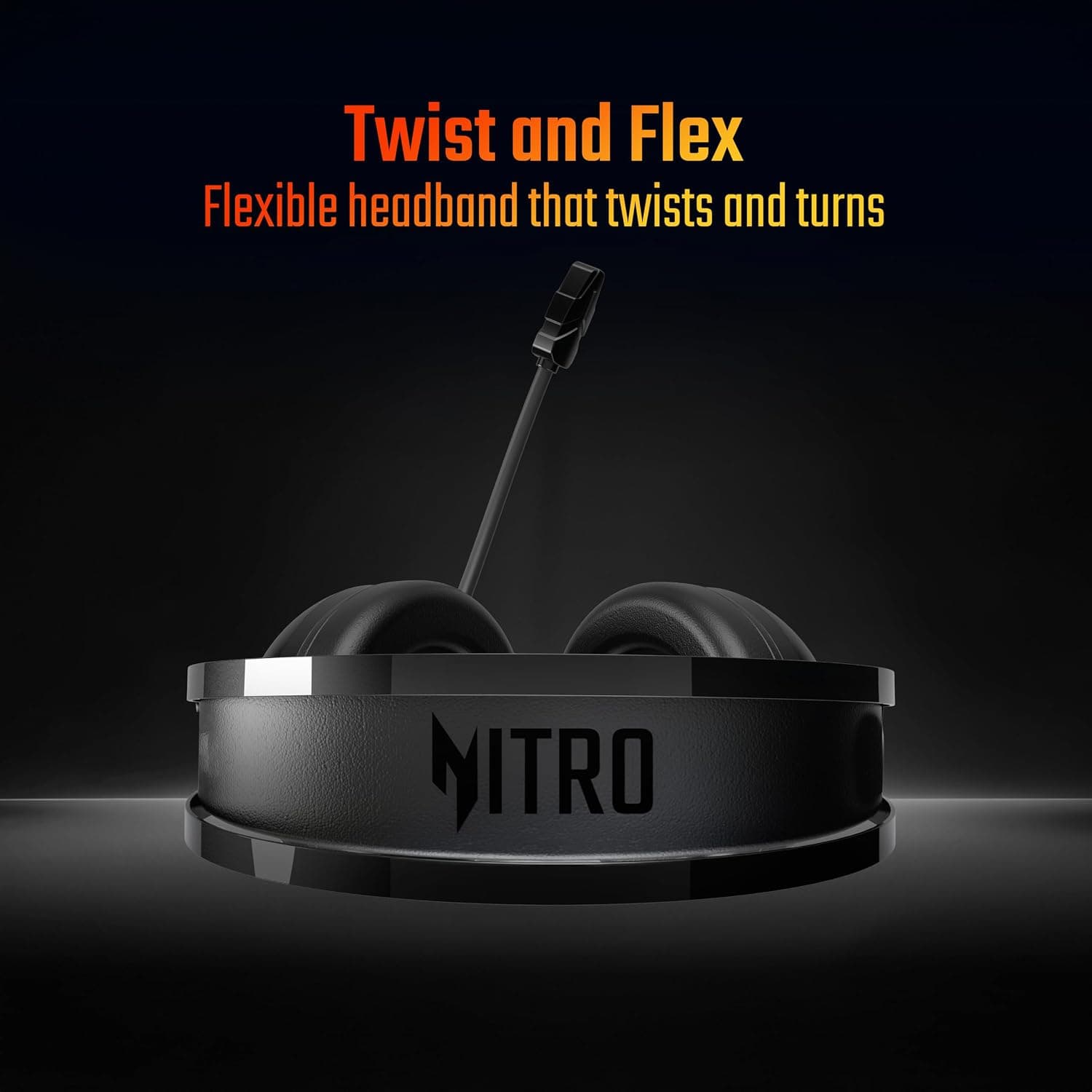 acer Nitro Wired Gaming Headset | 50mm Drivers | 3.5mm Audio + USB RGB Lighting | Omnidirectional Mic with LED | Flexible Dual Headband | 20Hz–20kHz | Strong Build | Windows, Android, iOS Compatible - Image 4
