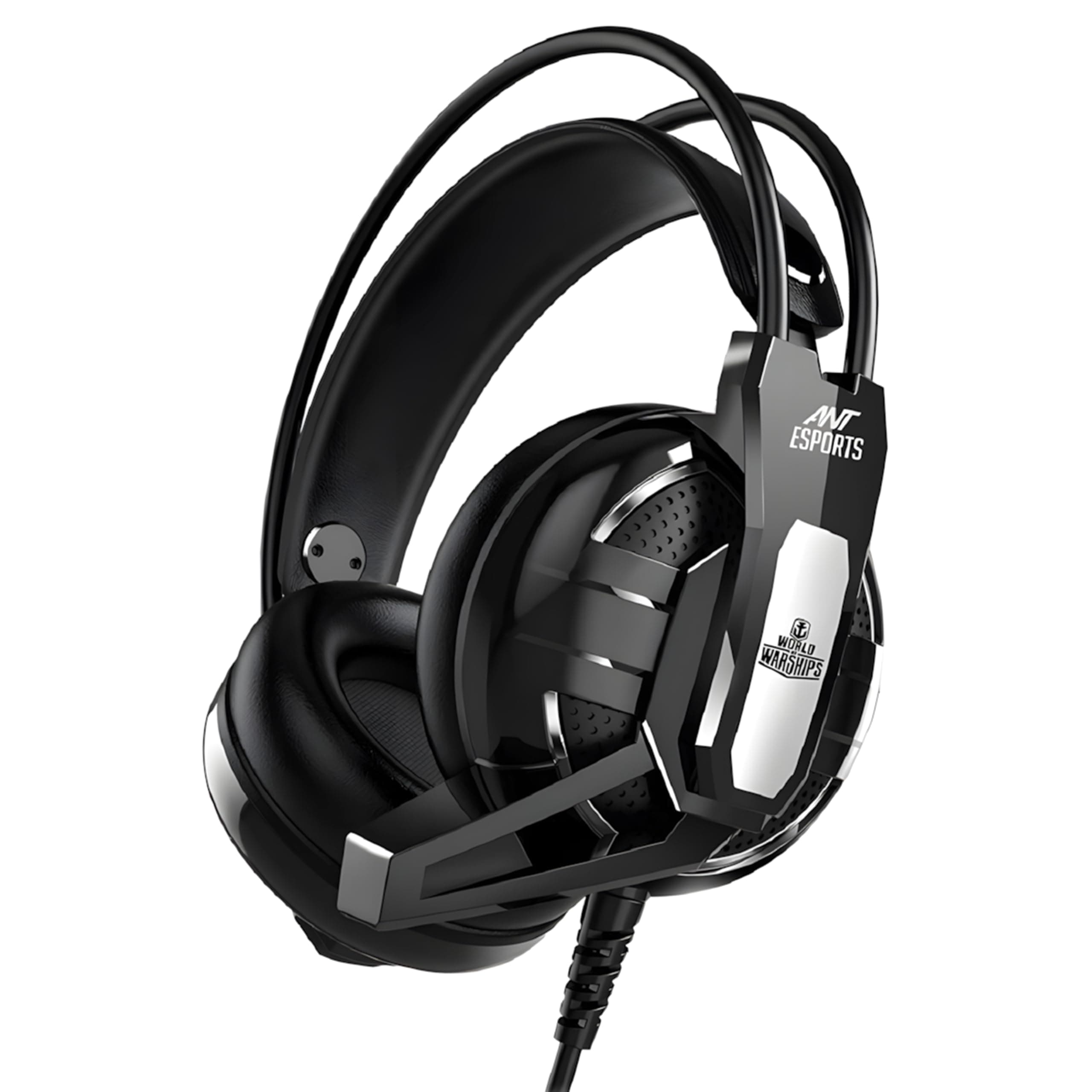 Ant Esports H520W Smartchoice Gaming Headset with Mic, Wired 3.5mm Over-Ear, 50mm Bass Drivers, Noise Isolating, Lightweight Comfort, Multi-Platform (PC/PS4/Xbox/Switch/Mobile), Black - Image 1