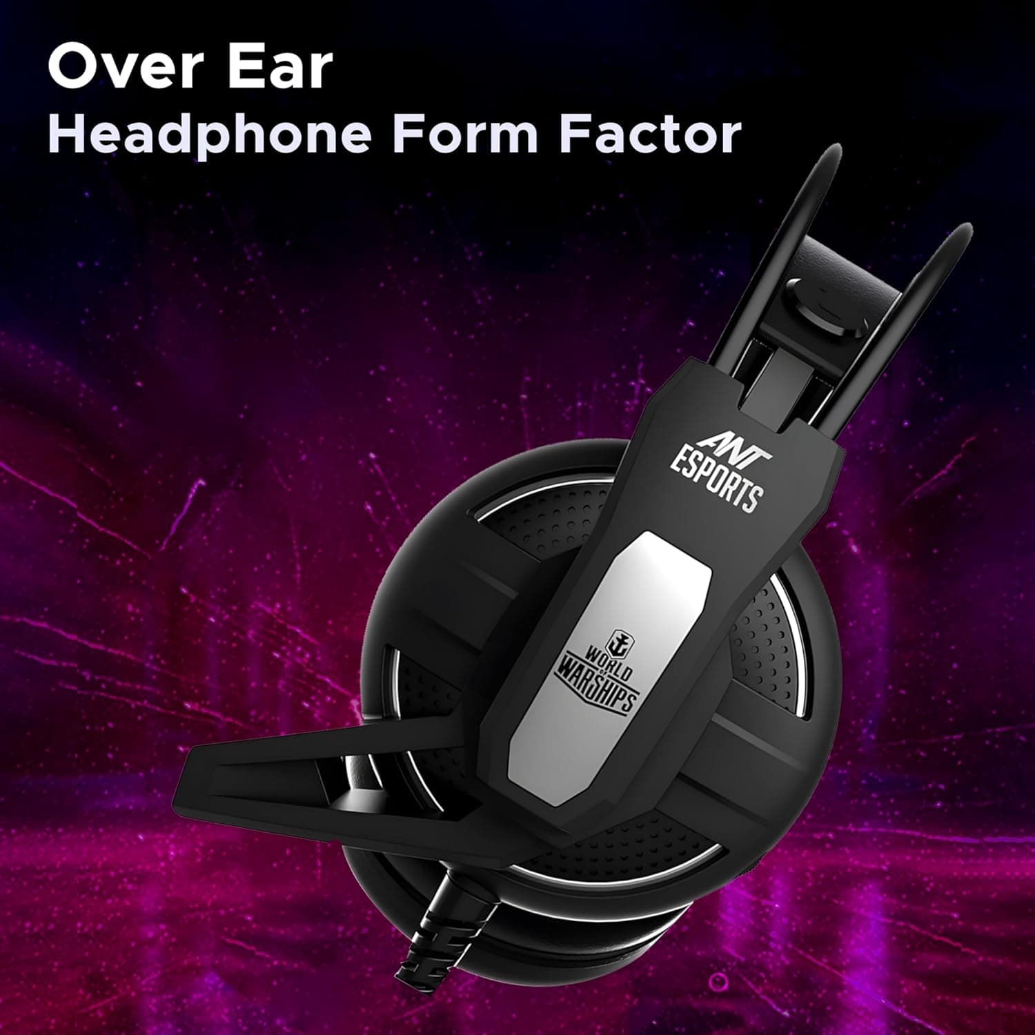 Ant Esports H520W Smartchoice Gaming Headset with Mic, Wired 3.5mm Over-Ear, 50mm Bass Drivers, Noise Isolating, Lightweight Comfort, Multi-Platform (PC/PS4/Xbox/Switch/Mobile), Black - Image 4