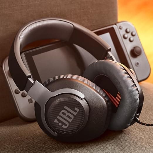 JBL Quantum 100 Wired Over Ear Gaming Headphones with Mic, 40mm Realistic Dynamic Drivers, Detachable Boom Mic, 1kHz Sensitivity, Memory Foam Cushioning, PC/Mobile/PS/Xbox/Nintendo/VR Compatible-Black - Image 3